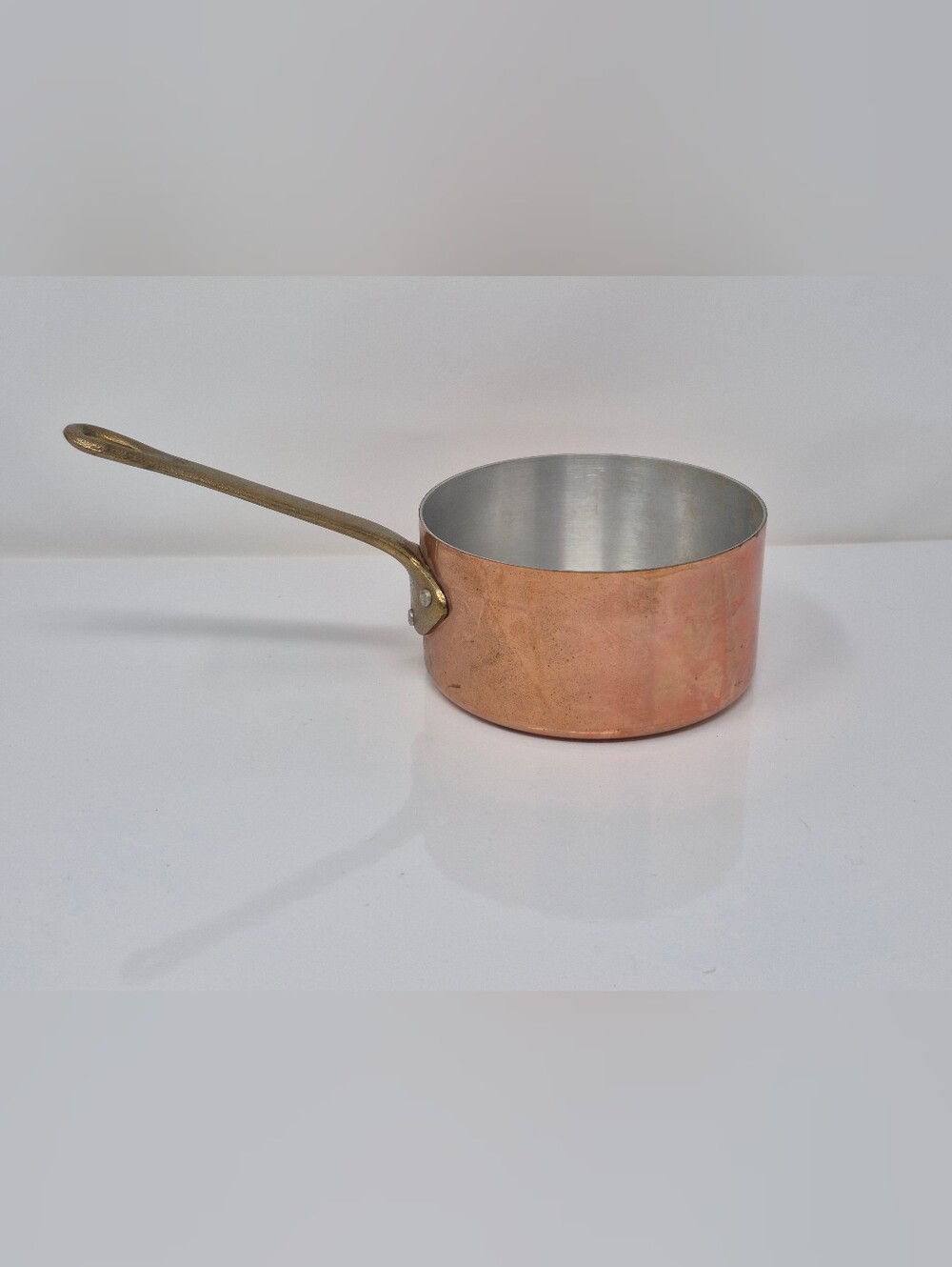 Copper Sauce Pan With Brass Handle